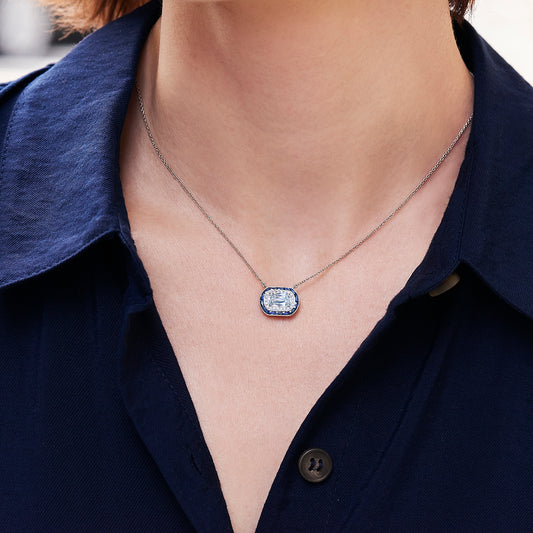 Kwiat Ashoka Diamond & Sapphire Pendant