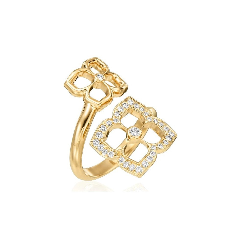 Gumuchian Diamond Lotus Fleur Ring