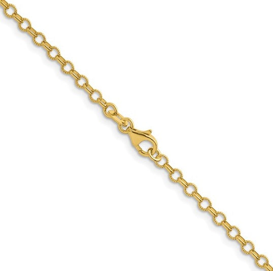 Yellow Gold Rolo Chain