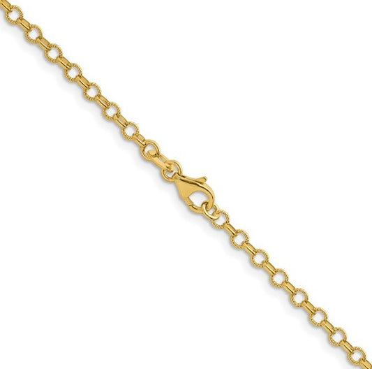 Yellow Gold Rolo Chain