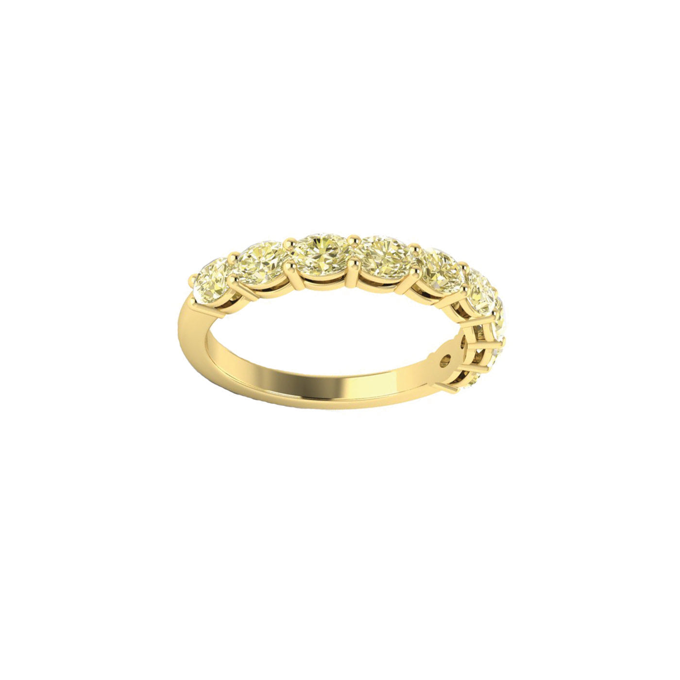 Oval Yellow Diamond Band