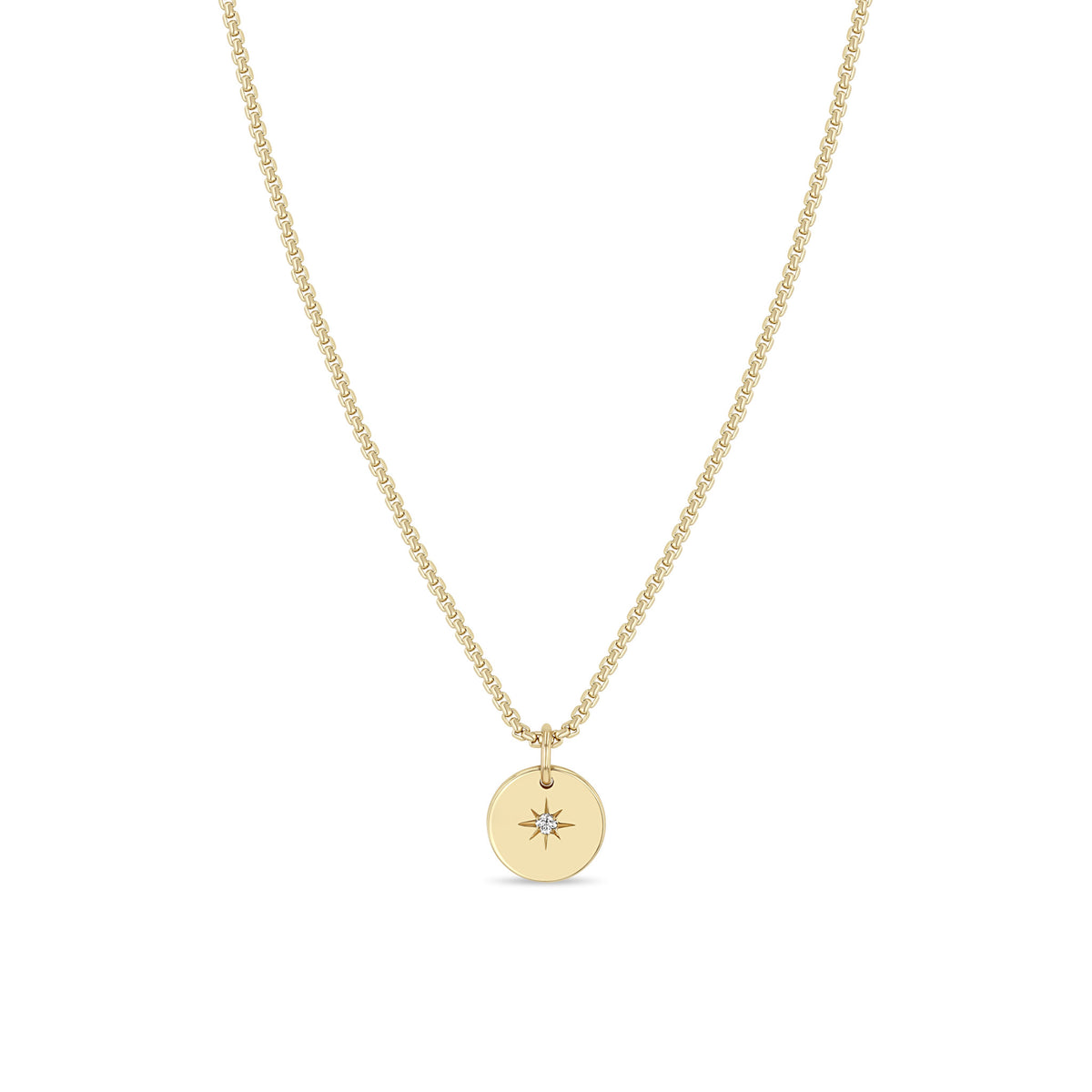 Zoë Chicco Star Disc Diamond Pendant