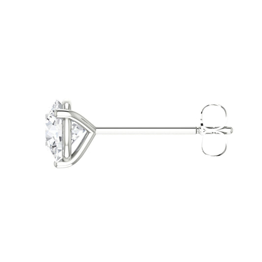 Round Diamond Stud Earrings