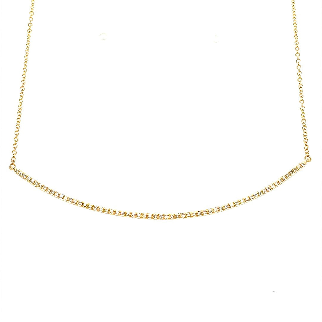 Diamond Bar Necklace