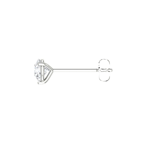 Round Diamond Stud Earrings