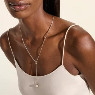 John Hardy Essentials Pearl Lariat Necklace