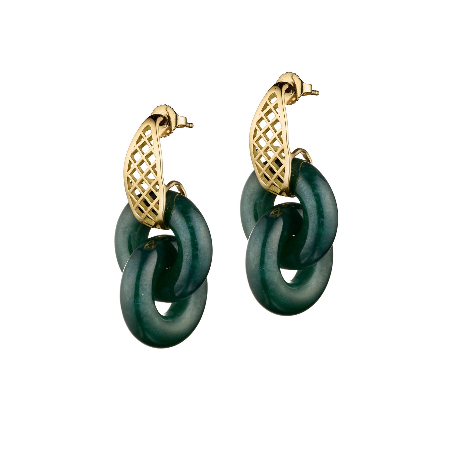 Ray Griffiths Jade Drop Earrings