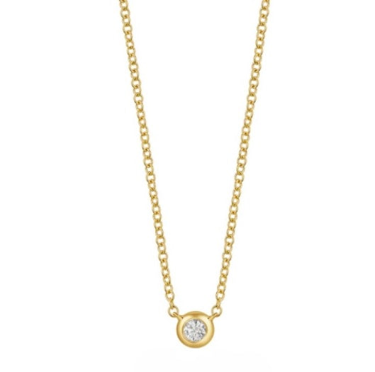 Bezel Diamond Pendant