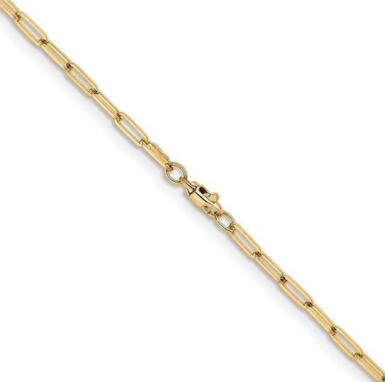 Yellow Gold Paperclip Chain