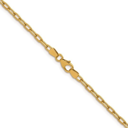 Yellow Gold Oval Link Chain