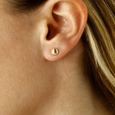 Yellow Gold Stud Earrings