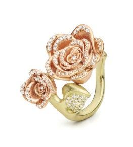 Paul Morelli Double Rosebud Flower Ring