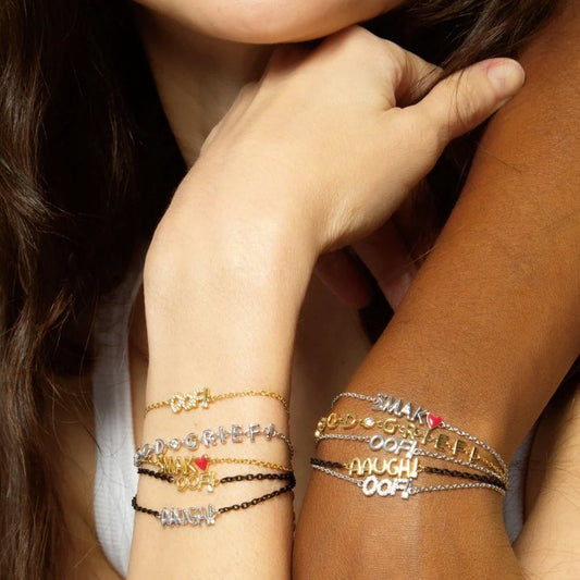 Monica Rich Kosann "Aaugh" Sterling Silver Bracelet