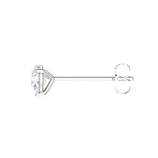Round Diamond Stud Earrings