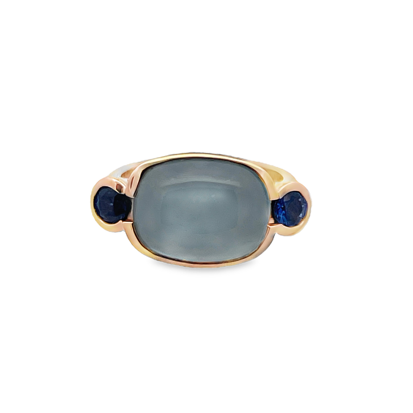 Ray Griffiths Aqua and Blue Sapphire Ring