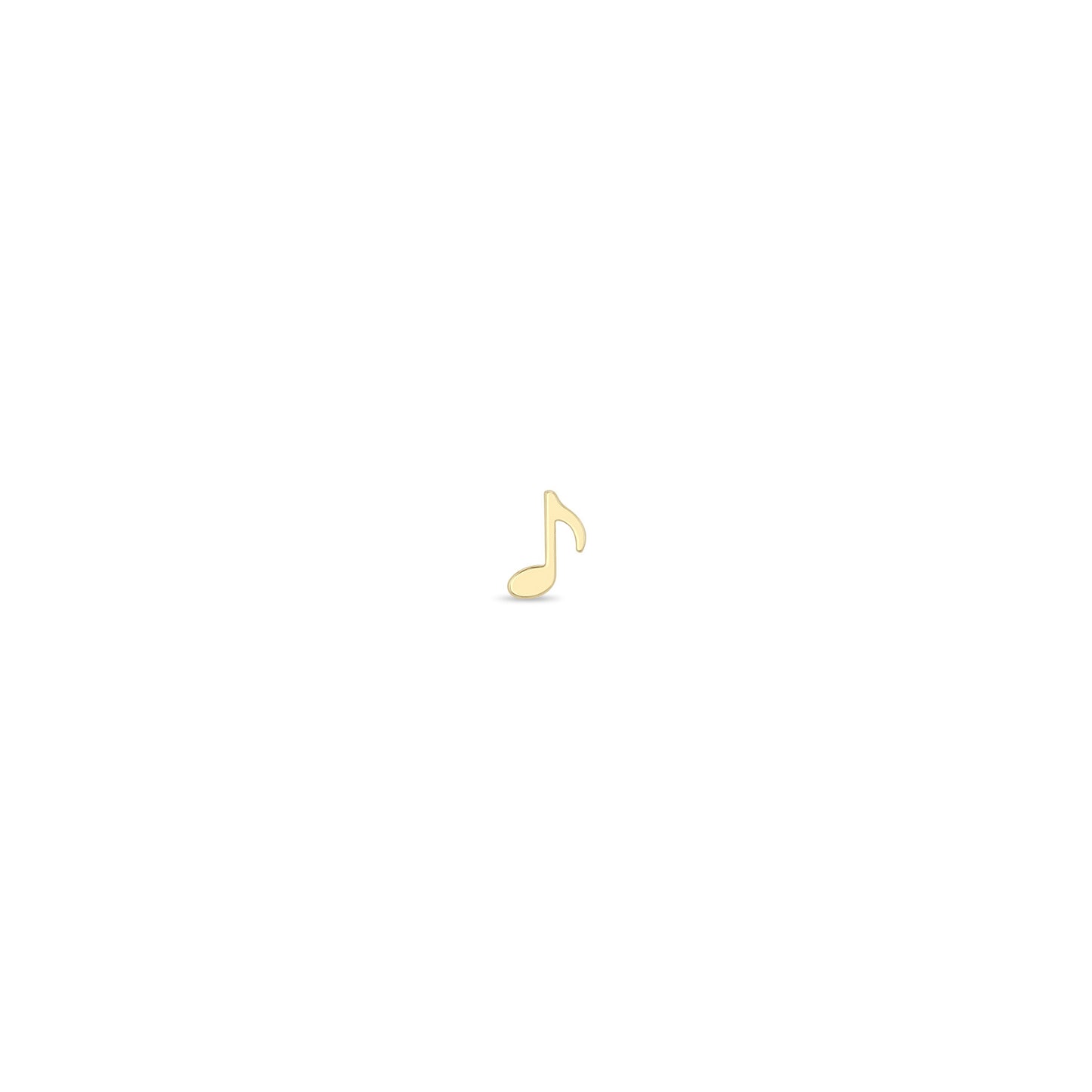 Zoe Chicco Single Music Note Stud Earring