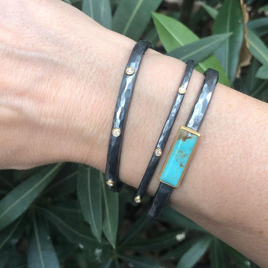 Lika Behar Silver Diamond Cuff