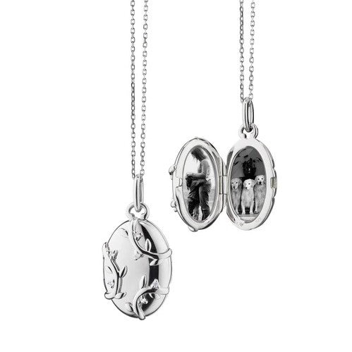 Monica Rich Kosann Silver Vine Locket
