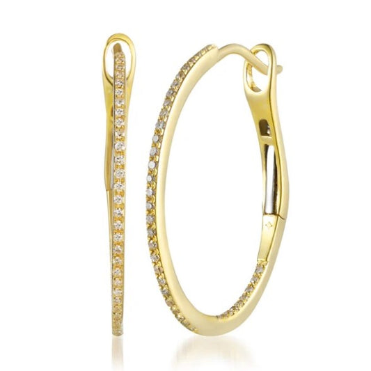 Diamond Hoop Earrings