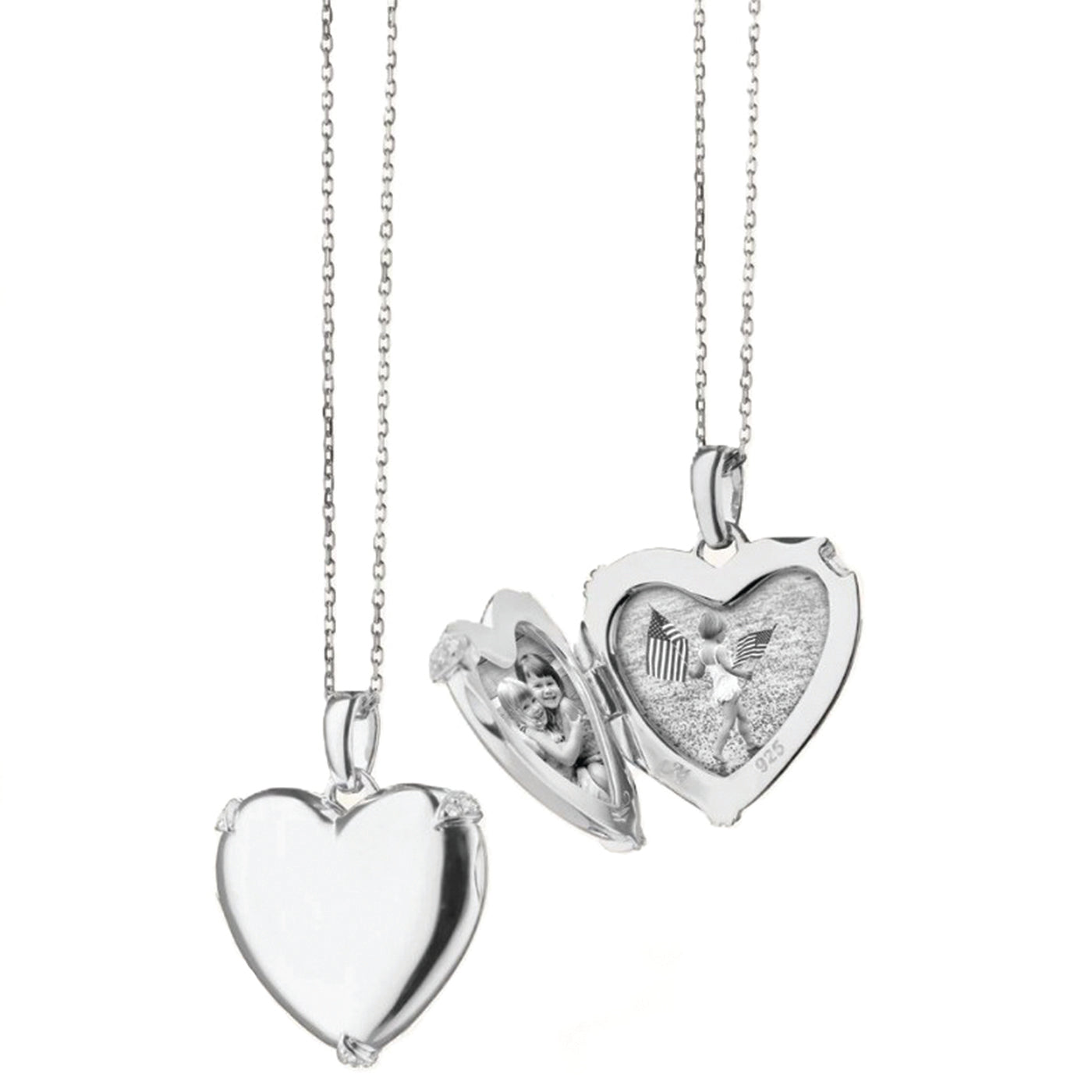 Monica Rich Kosann Sterling Silver Heart Locket