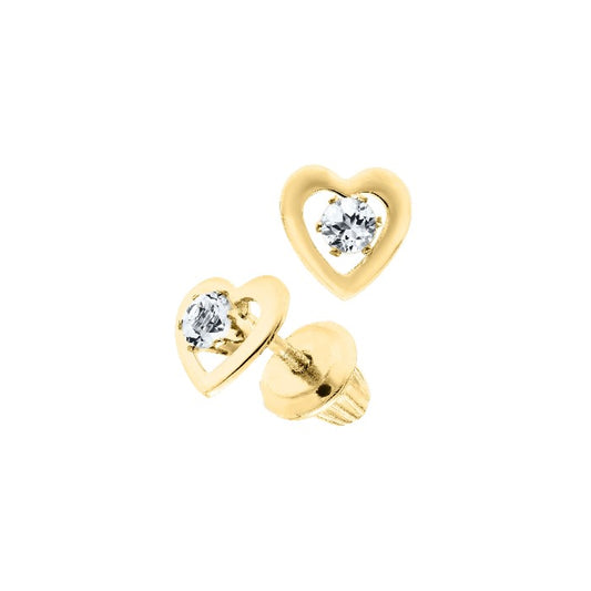 Yellow Gold Child's Stud Earrings