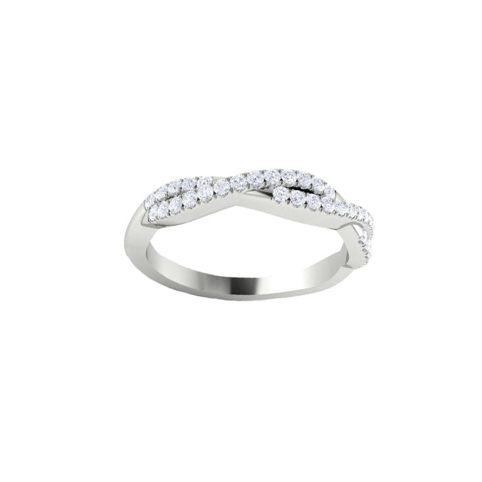 Criss-Cross Diamond Band
