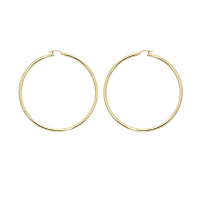 Yellow Gold Hoop Earrings