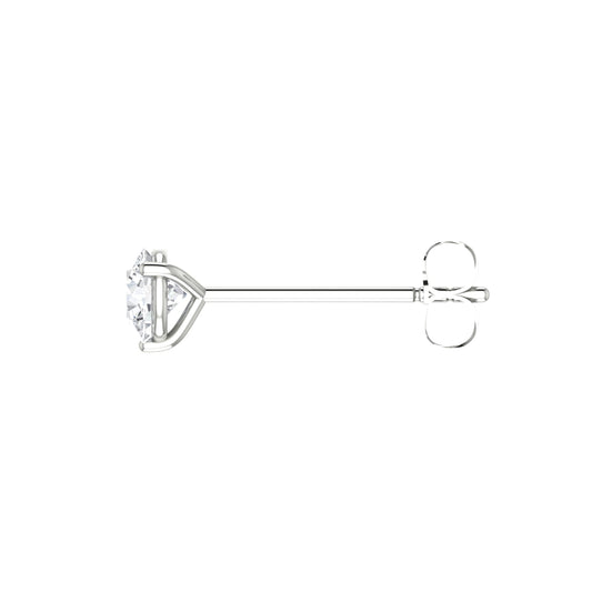 Round Diamond Stud Earrings