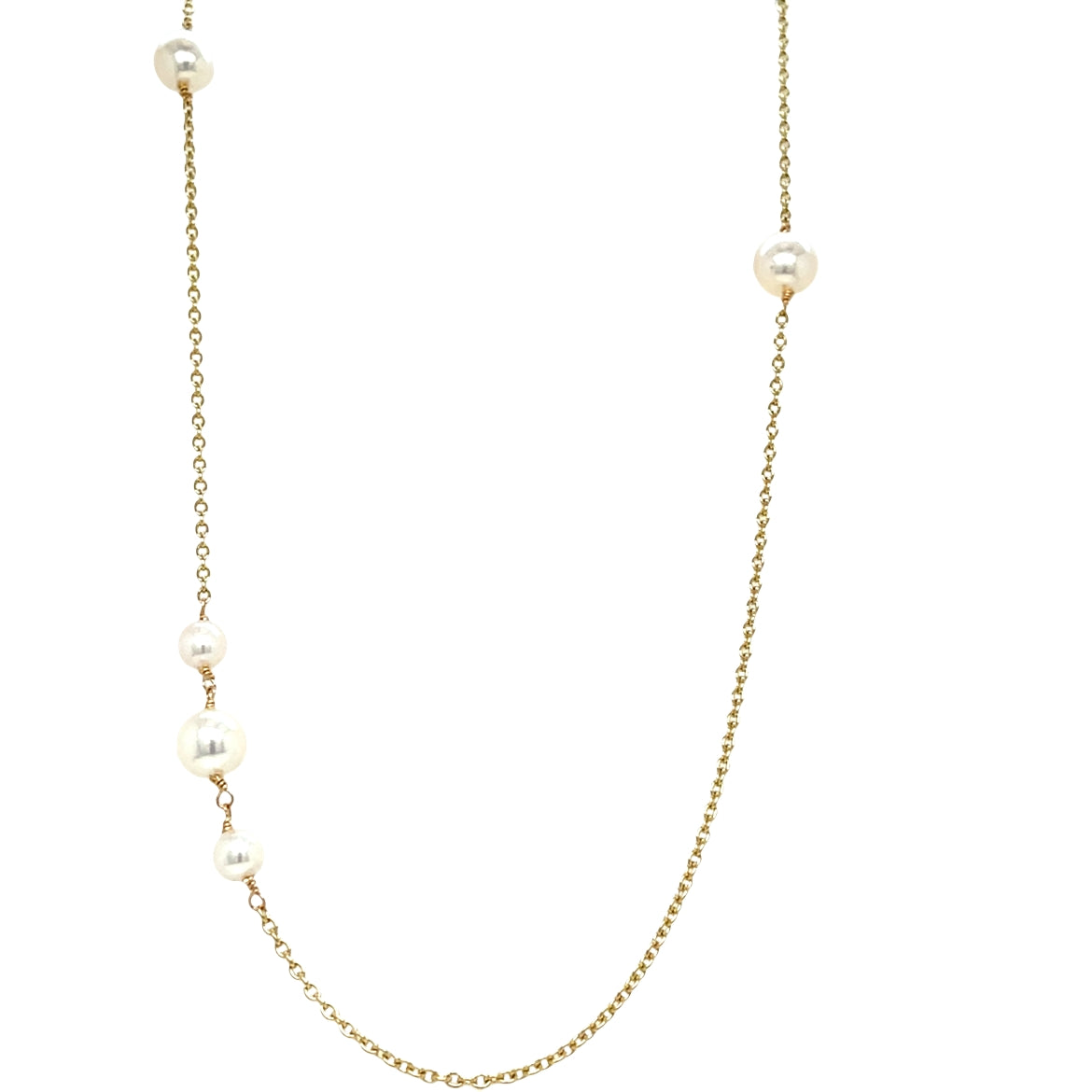 Yellow Gold Tin Cup Necklace