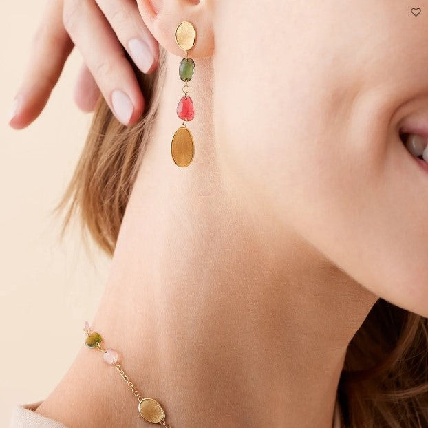 Marco Bicego Lunaria Tourmaline Drop Earrings