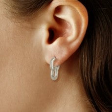 Sterling Silver Link Earrings