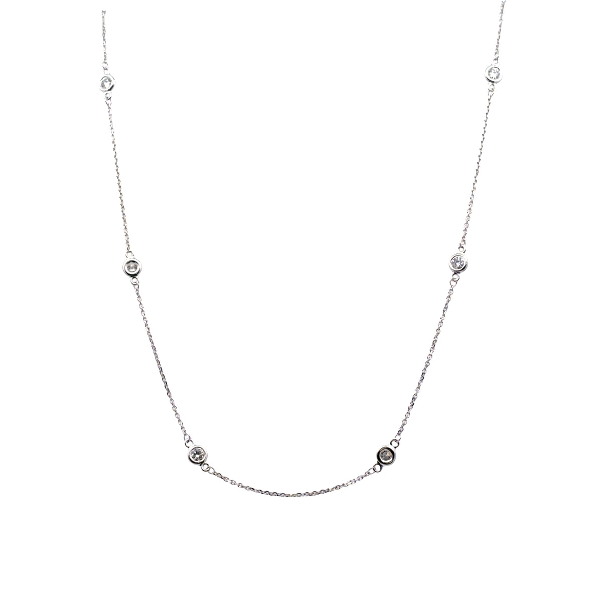 Diamond Station Necklace