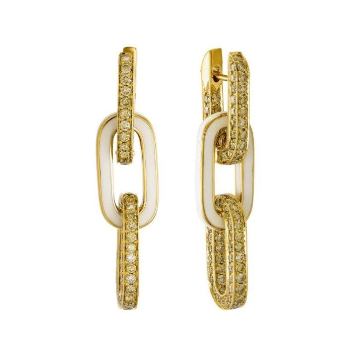 Etho Maria Diamond Link Drop Earrings