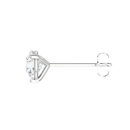 Round Diamond Stud Earrings