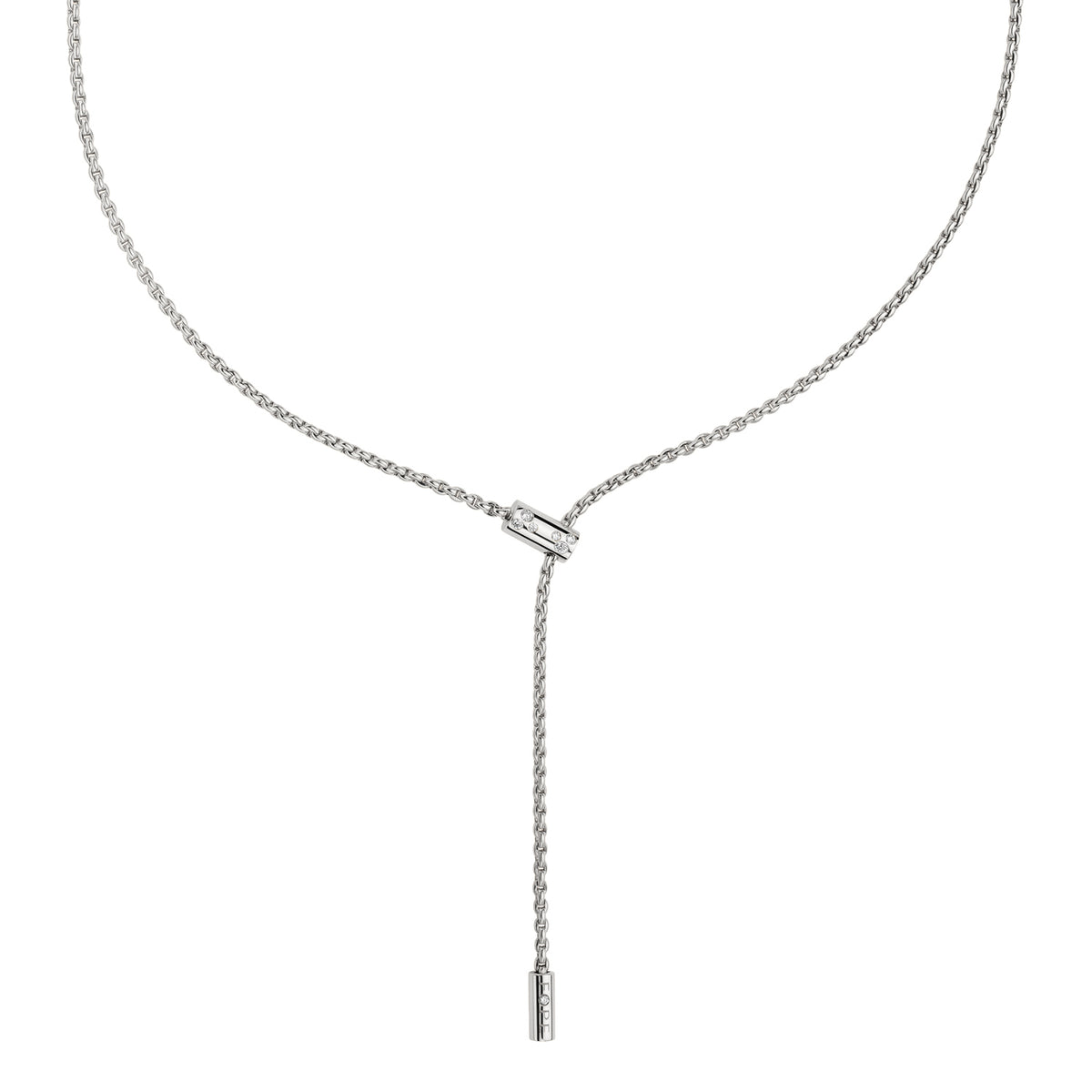 Fope Aria Lariat and Diamond Necklace