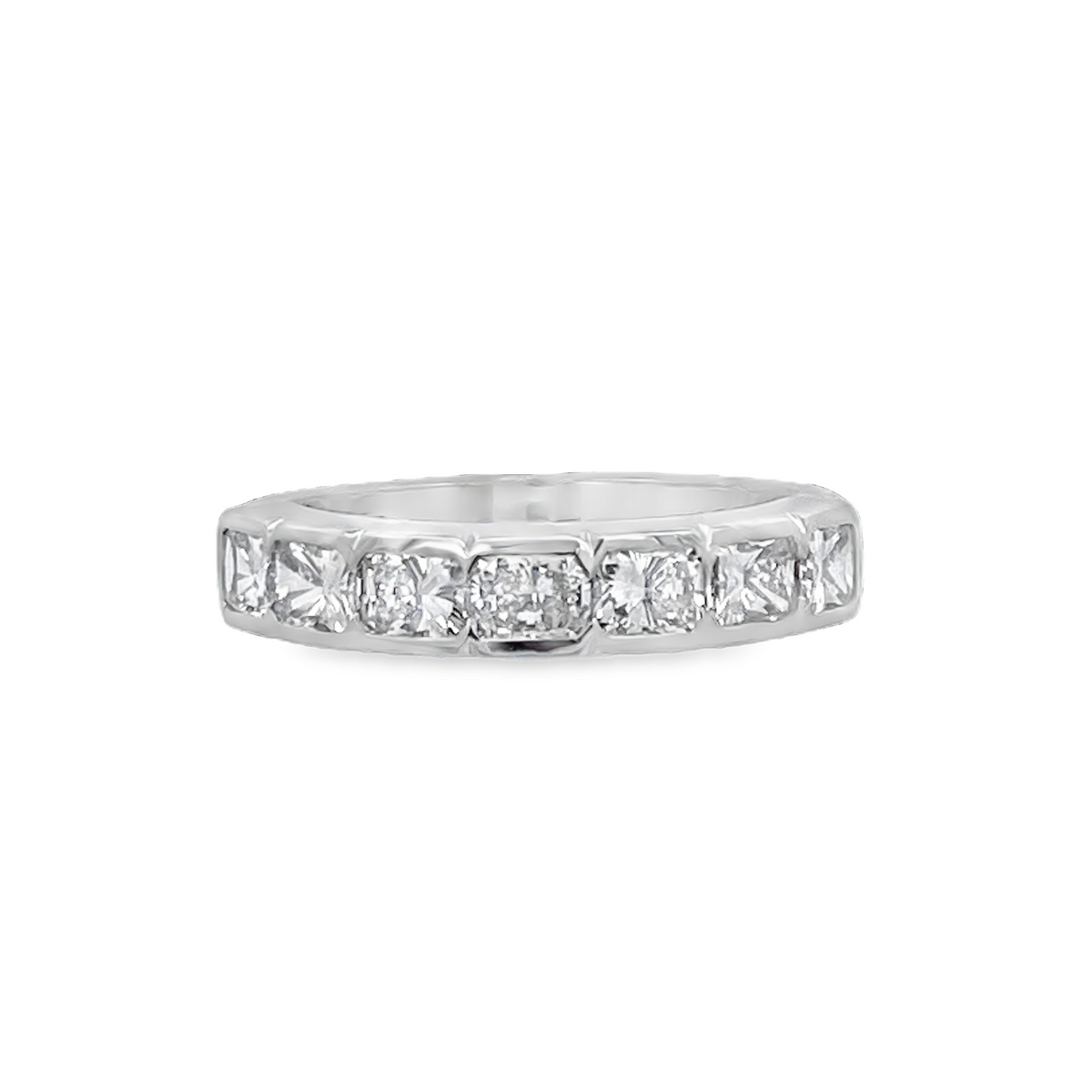 Radiant Cut Diamond Band