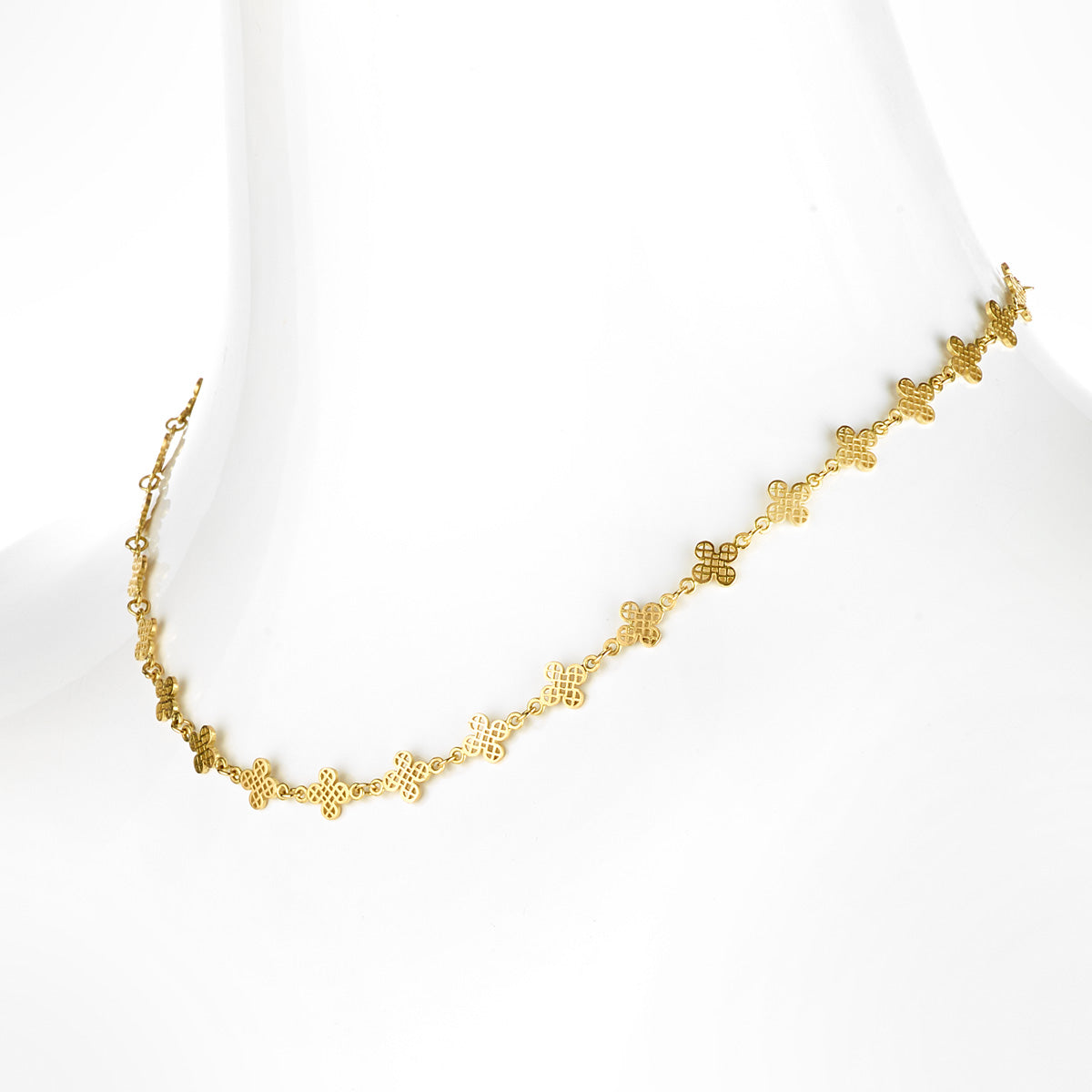 Ray Griffiths Clover Leaf Necklace