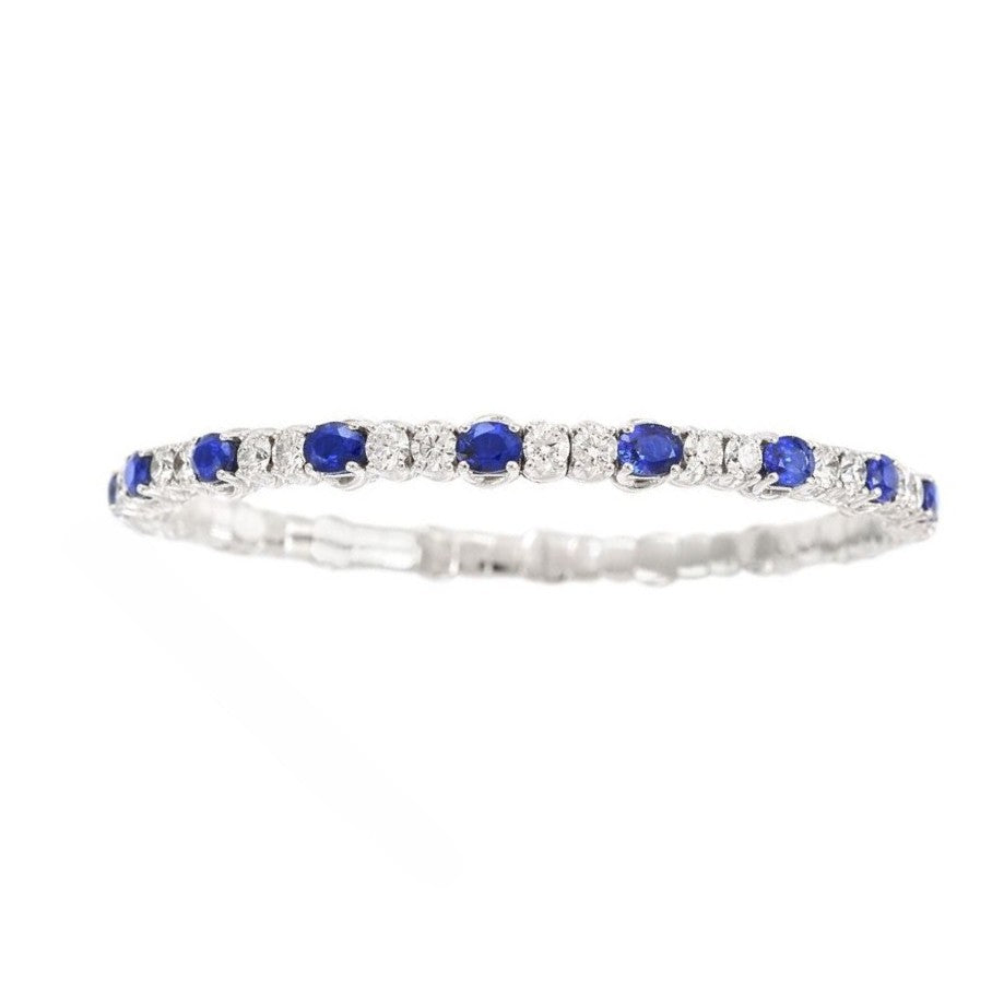 Picchiotti Xpandable™ Diamond with Sapphire Tennis Bracelet