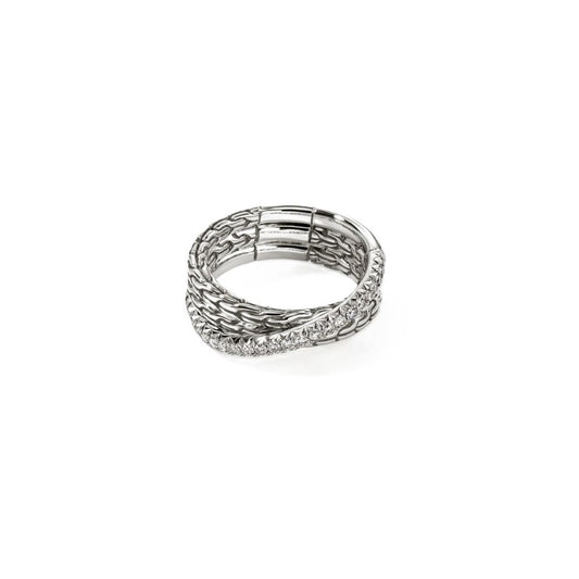 John Hardy Essentials Crossover Ring