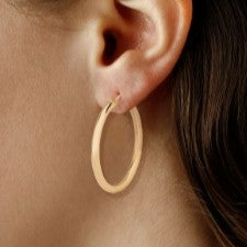 Yellow Gold Hoop Earrings