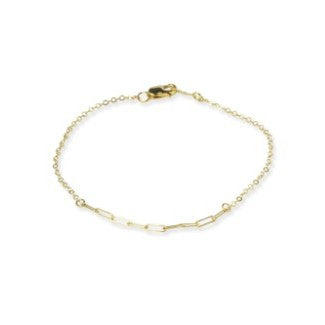 Yellow Gold Cable Link Bracelet