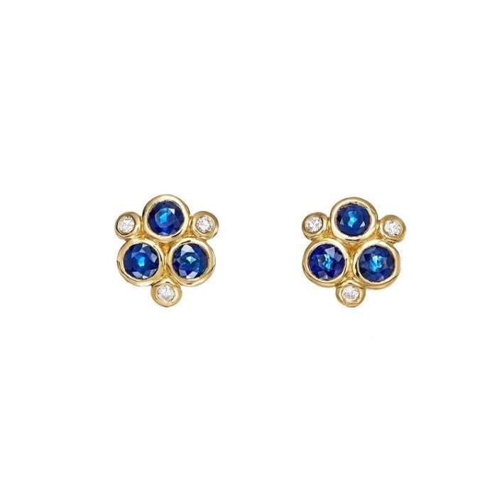 Temple St. Clair Sapphire Trio Studs