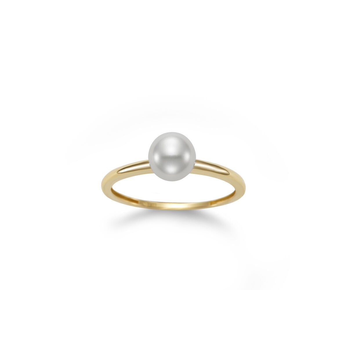 Yellow Gold Freshwater Pearl Ring