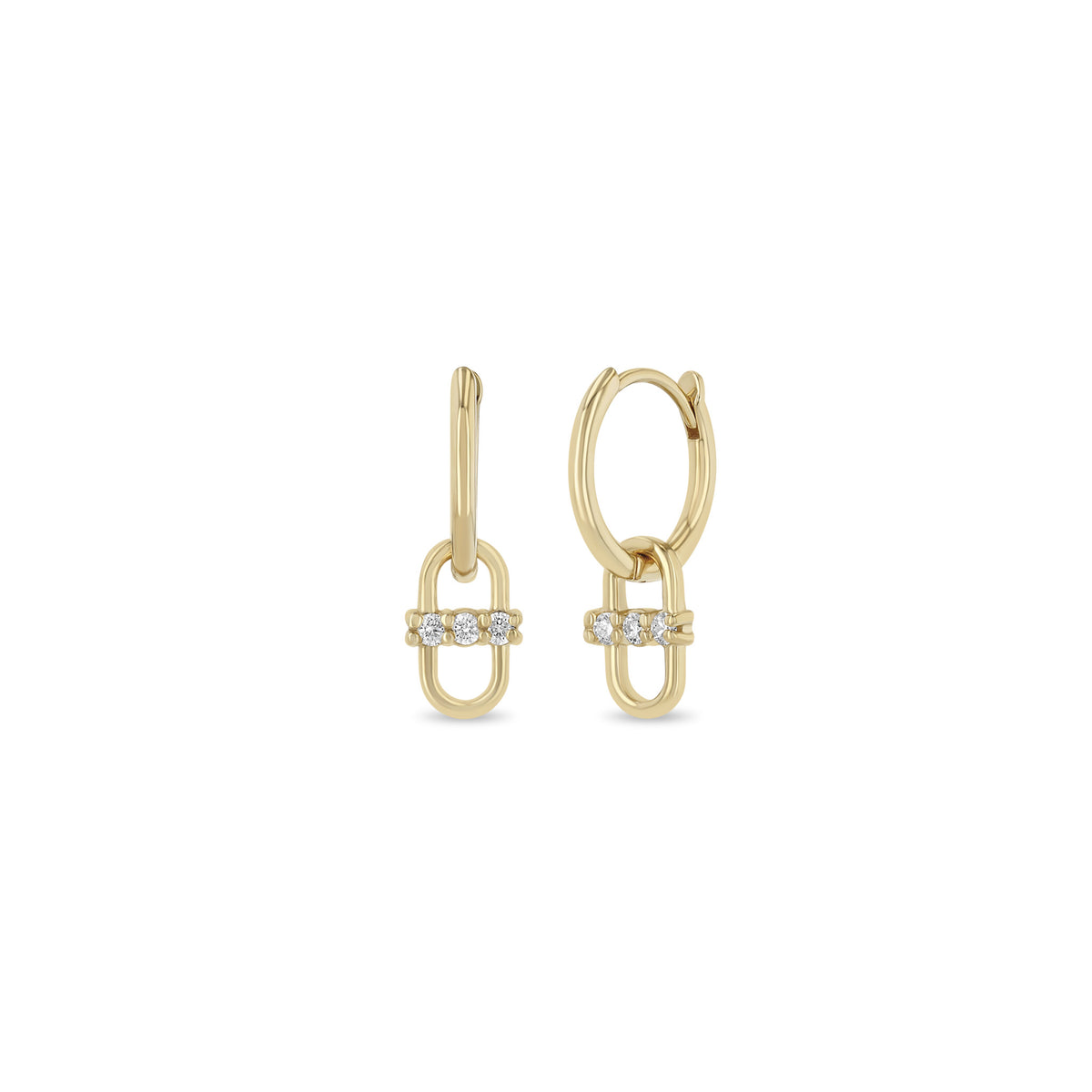 Zoë Chicco Diamond Hoop Earrings