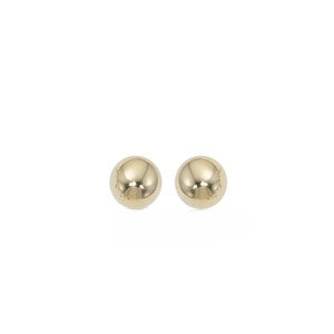 Yellow Gold Ball Stud Earrings