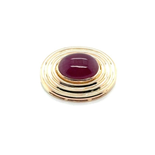 Yellow Gold Ruby Pendant
