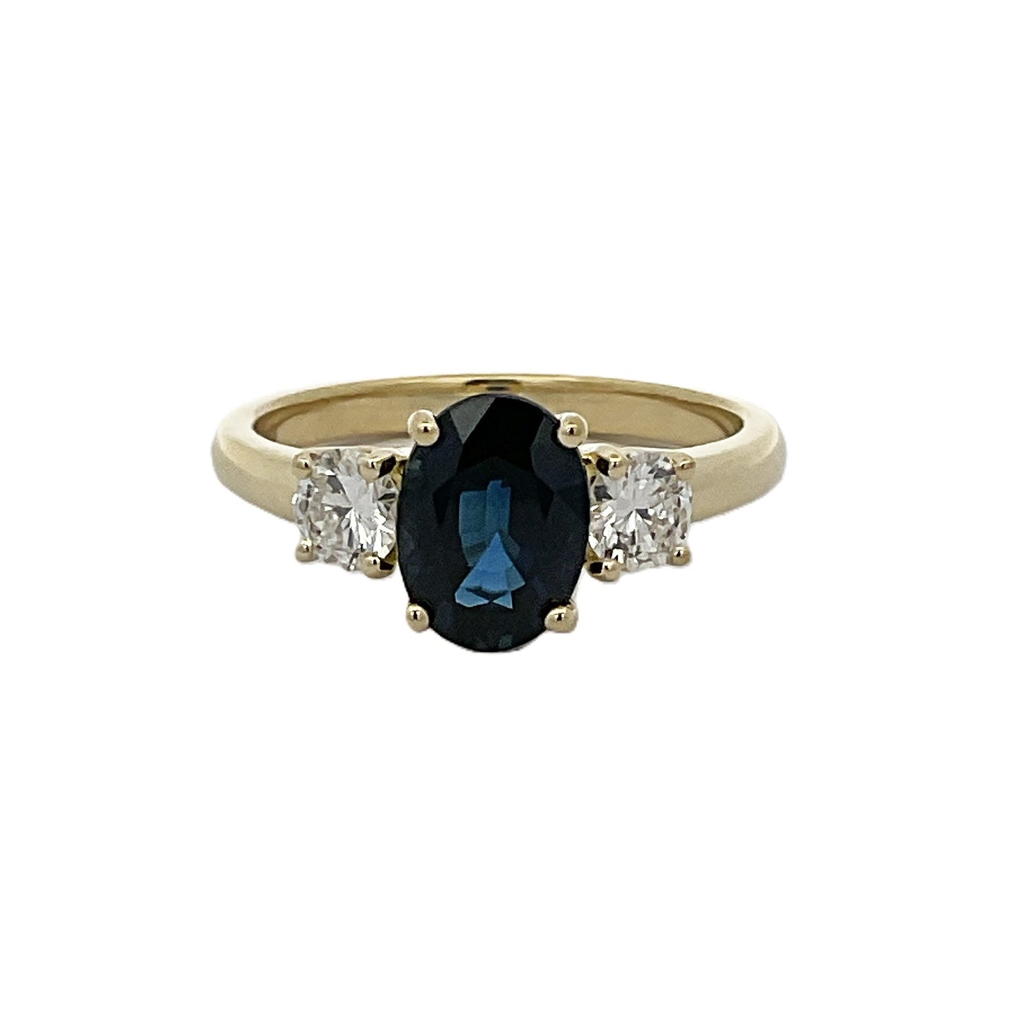 Suna Blue Sapphire and Diamond Ring