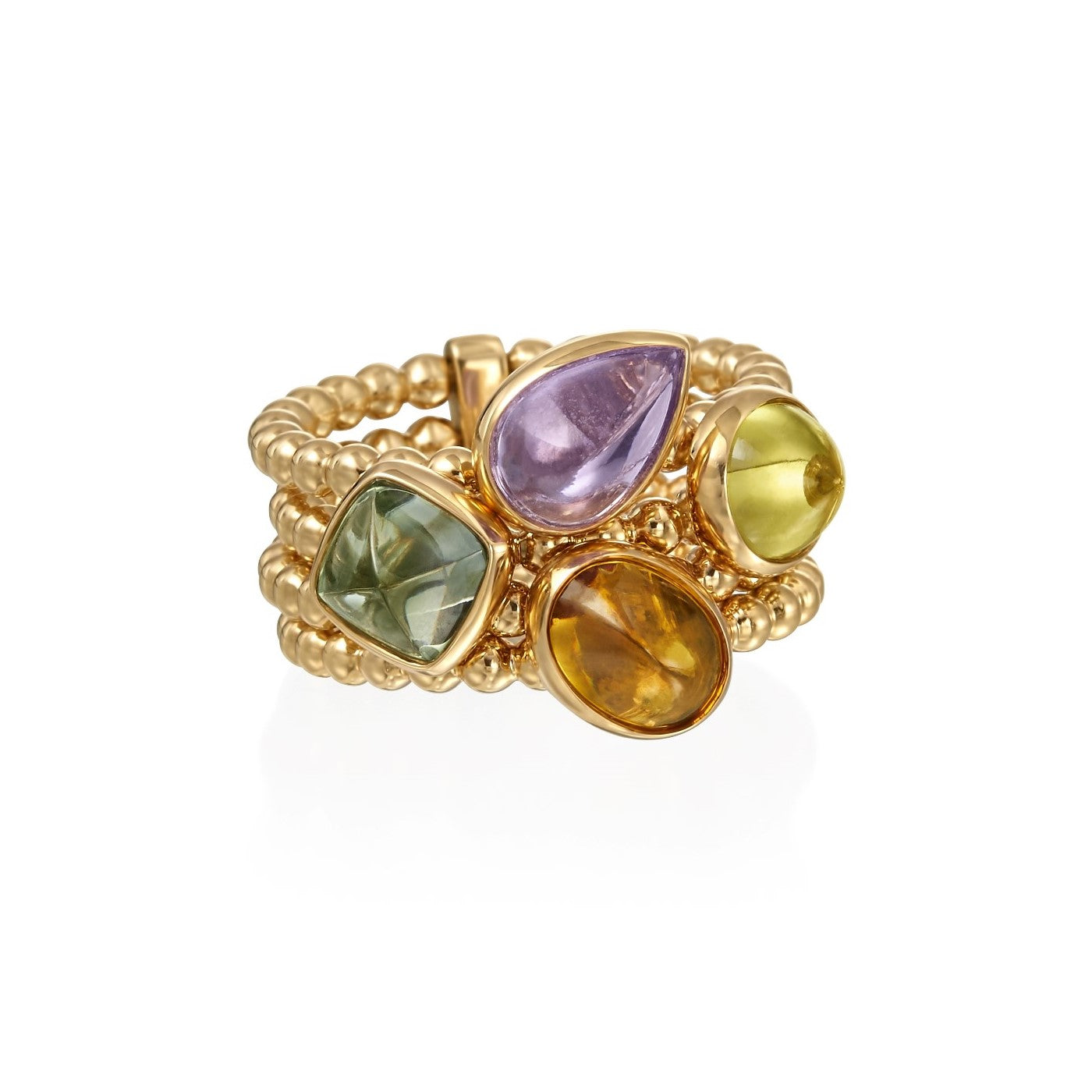 Gumuchian Nutmeg Multi-Stone Ring