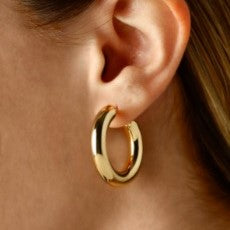 Yellow Gold Hoop Earrings