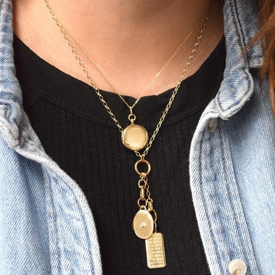 Monica Rich Kosann Oval Diamond Locket